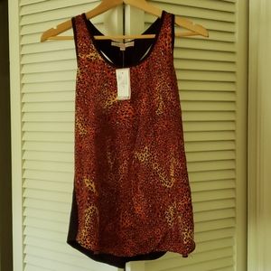 NEW w/ tag Philosophy Lepoard Tank SZ S Red/Black